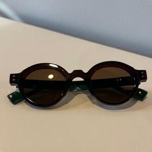 Brown and Green Sunglasses